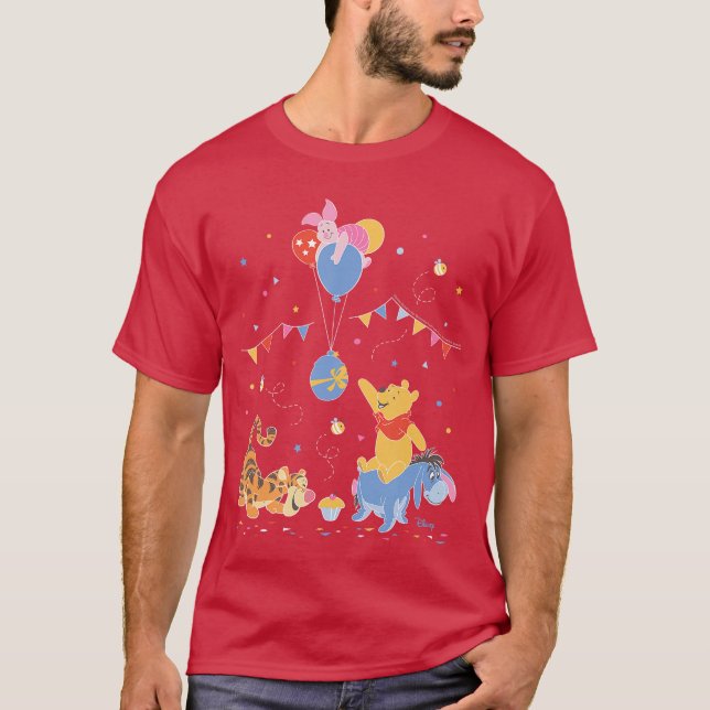 Camiseta Winniehe Pooh Pooh and Friends Birthday Party gift (Anverso)