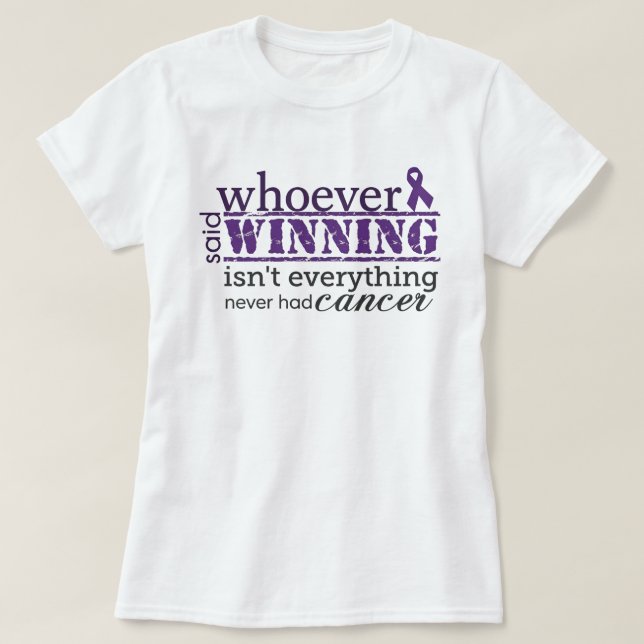 Camiseta Winning Is Everything Cancer Awareness (Diseño del anverso)