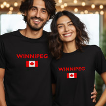 Winnipeg Canadá Bandera canadiense color oscuro