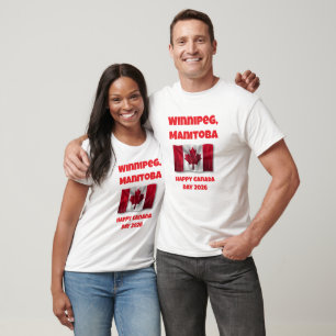 Camiseta Winnipeg Feliz Día de Canadá