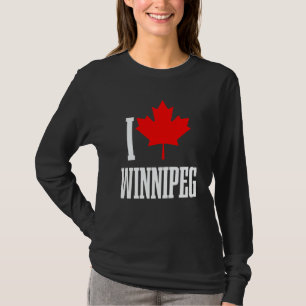 Camiseta Winnipeg Manitoba Canadá Hoja de Arce Bandera Cana