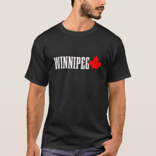Camiseta Winnipeg Manitoba Hoja de Arce Canadá Bandera Cana