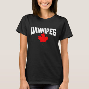 Camiseta Winnipeg Manitoba Maple Leaf Canadá Bandera canadi