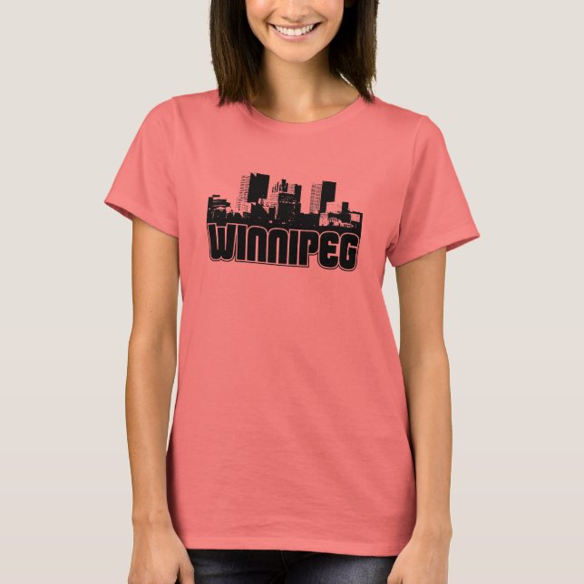 Camiseta Winnipeg Skyline (Anverso)