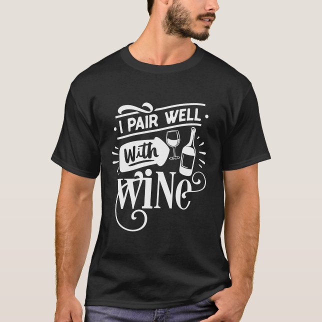 Camiseta Wino I Par Bien Con Wine Funny Wine Chica Squad R (Anverso)