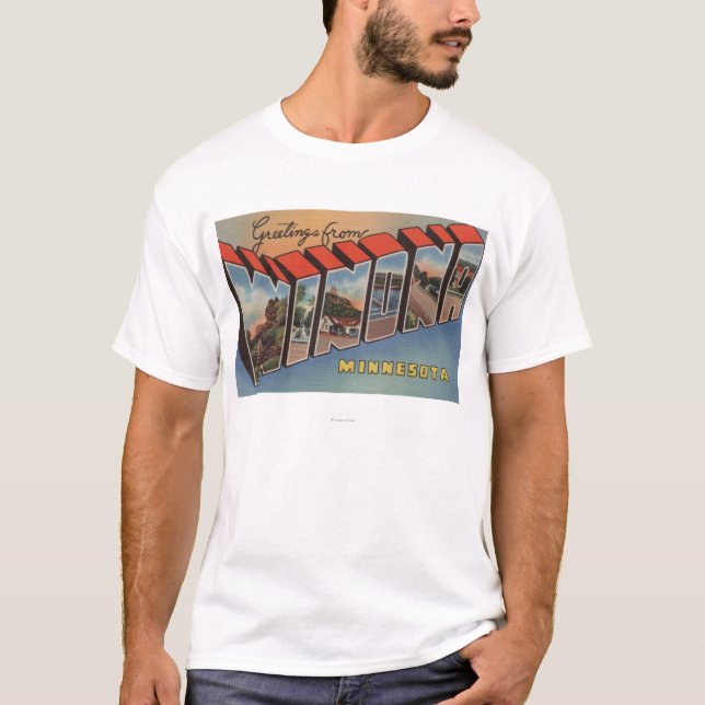 Camiseta Winona, Minnesota - escenas grandes de la letra (Anverso)