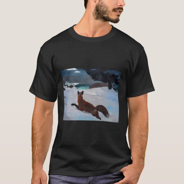Camiseta Winslow Homer'S Fox Hunt (Anverso)