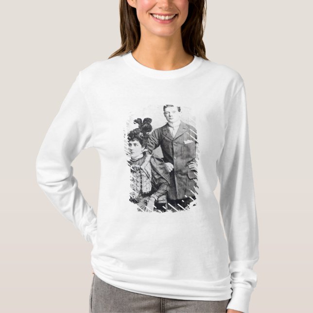 Camiseta Winston Churchill con el suyo madre 2 (Anverso)