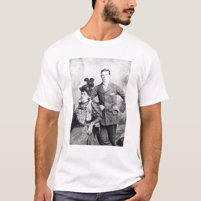 Camiseta Winston Churchill con el suyo madre 2 (Anverso)