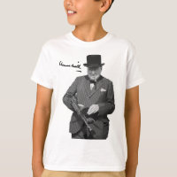 Winston Churchill con Tommy Gun héroe europeo