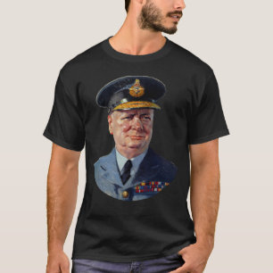 Camiseta Winston Churchill En Uniforme