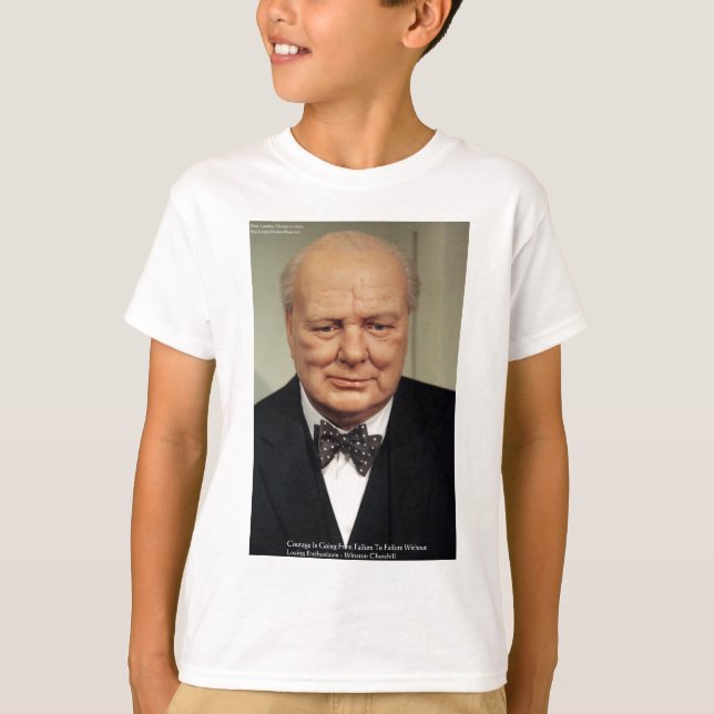 Camiseta Winston Churchill Fallo Wisdom Cita Regalos (Anverso)