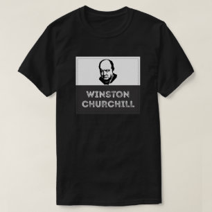 Camiseta Winston Churchill Gris Negro
