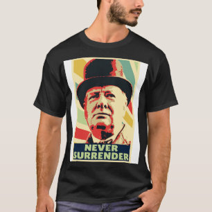 Camiseta Winston Churchill nunca renunció a los colores ant