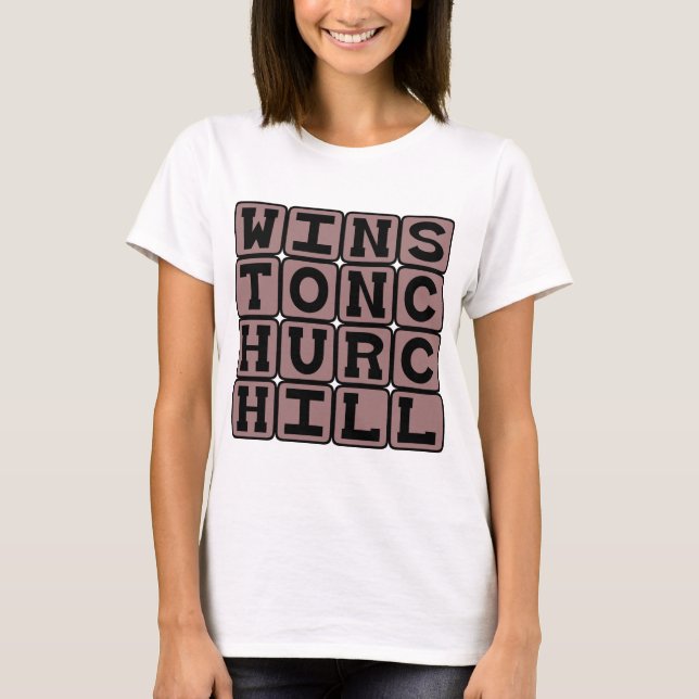 Camiseta Winston Churchill, político británico (Anverso)