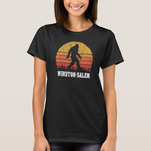 Camiseta Winston Salem Vintage Ochenta Bigoot Retro Sunset (Anverso)