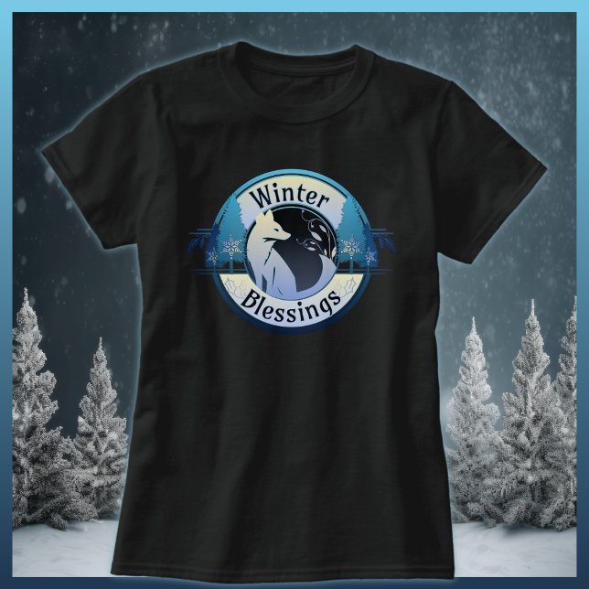 Camiseta Winter Blessings Fox Badge (Subido por el creador)