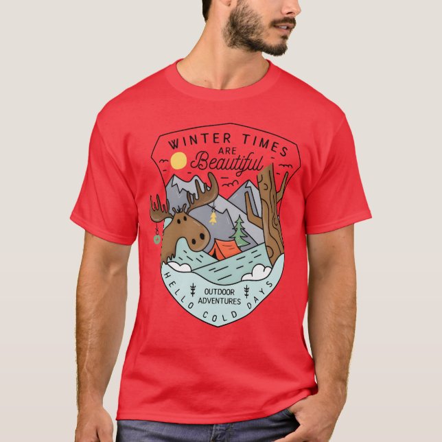 Camiseta Winter Camping Winterimes are Beautiful (Anverso)