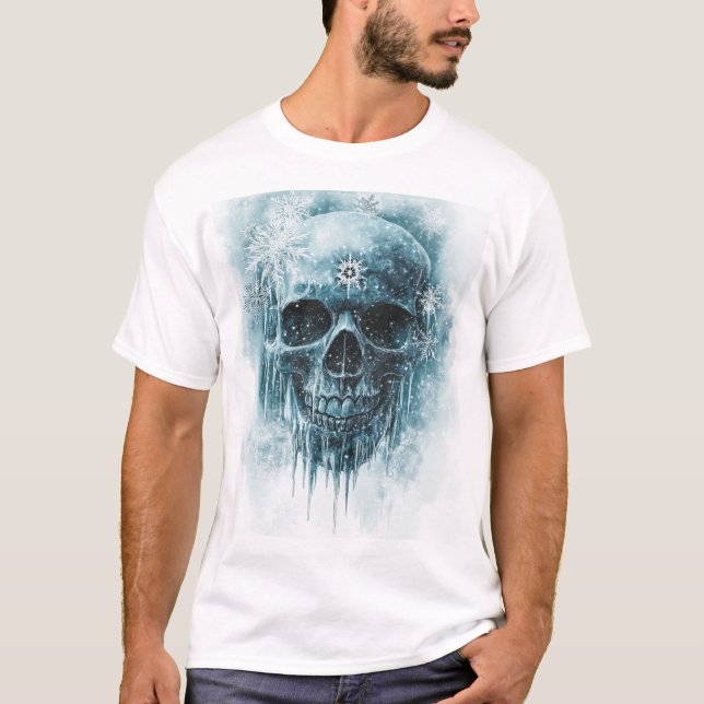 Camiseta Winter Frost Skull (Anverso)