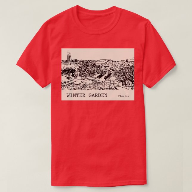 Camiseta Winter Garden Florida TShirt 1 (Diseño del anverso)