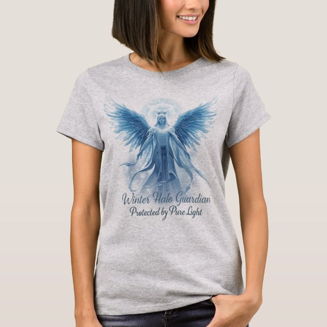 Camiseta Winter Halo Guardian – Protected by Pure Light  (Anverso)