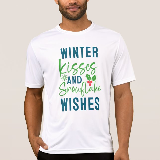 Camiseta Winter Kisses And Snowflake Wishes-51963 (Anverso)