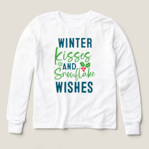 Camiseta Winter Kisses And Snowflake Wishes-51963
