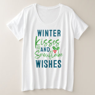 Camiseta Winter Kisses And Snowflake Wishes-51963