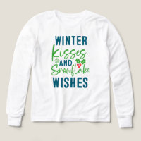 Camiseta Winter Kisses And Snowflake Wishes-51963
