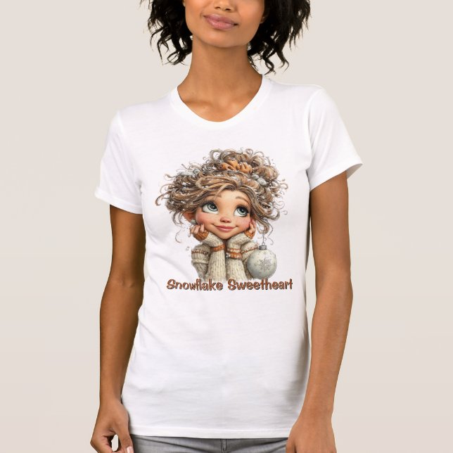 Camiseta Winter Magic Cute Cozy Girl Cute Aesthetic Winter (Anverso)