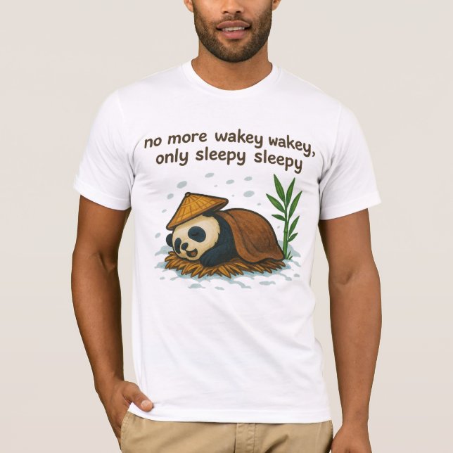 Camiseta Winter Panda durmiendo (Anverso)
