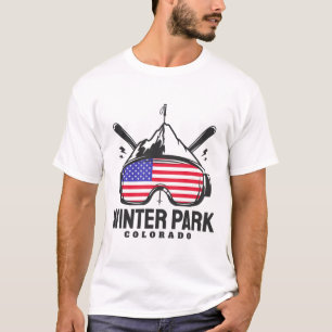 Camiseta Winter Park Colorado EE. UU. Esquí Retro Esquí