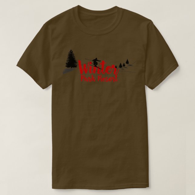 Camiseta Winter Park Resort Ski Long (Diseño del anverso)