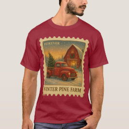 Camiseta Winter Pine Farm – Forever Stamp