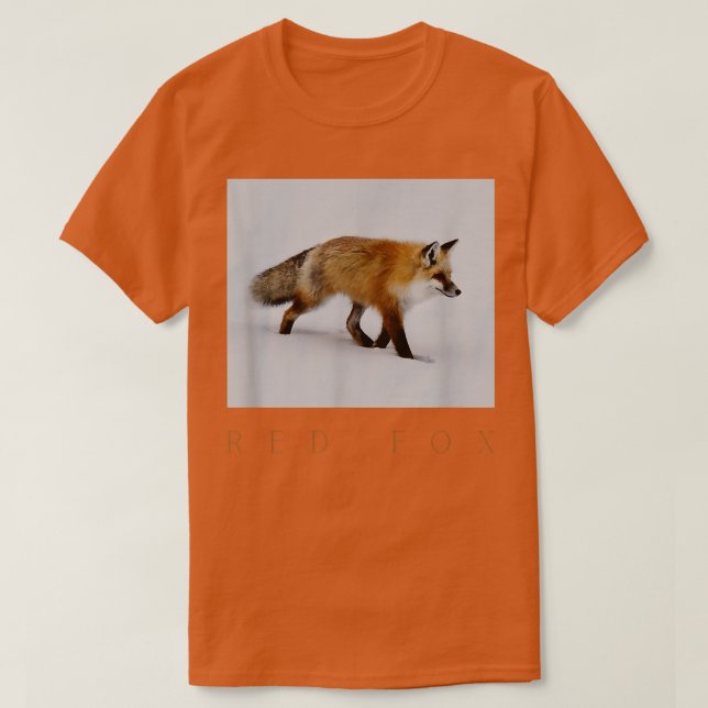 Camiseta Winter Red Fox T-Shirt (Diseño del anverso)