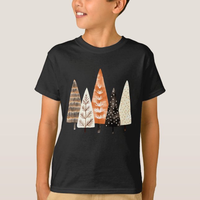 Camiseta Winter Season Simple Ne Trees  (Anverso)