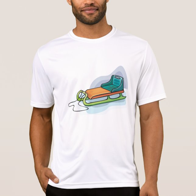 Camiseta Winter Sled Fun Snow Sledge (Anverso)