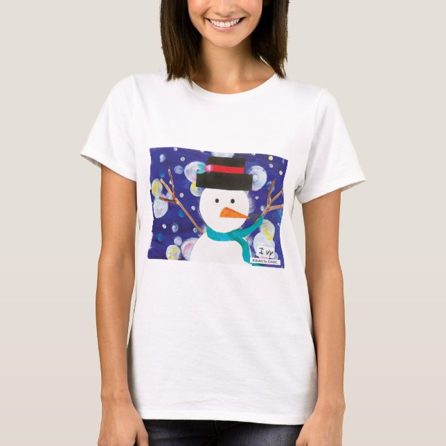 Camiseta Winter Snowman (Anverso)