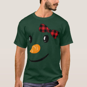 Camiseta Winter Snowman Face 