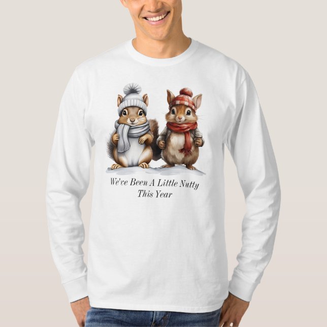 Camiseta Winter Squirrel Long Sleeve T-Shirt (Anverso)