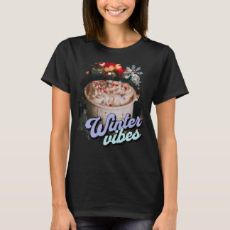 Camiseta Winter Vibes Hot Cocoa