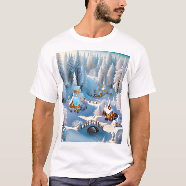 Camiseta Winter Village (Anverso)