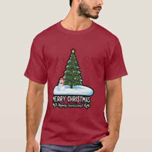 Camiseta "Winter Wonderland: Árboles de Navidad, hombres de