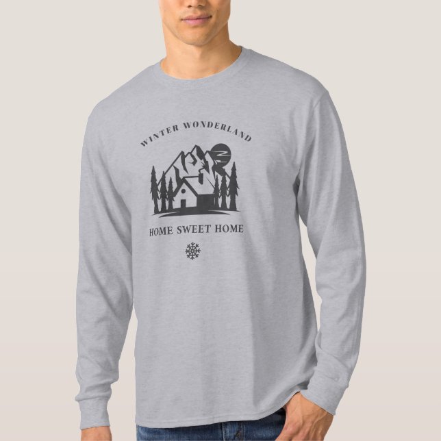 Camiseta Winter Wonderland, hogar dulce hogar hogar Winter  (Anverso)