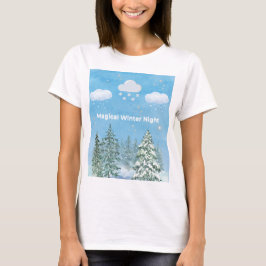Camiseta "Winter Wonderland: Snow & Stars"