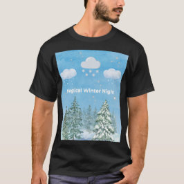 Camiseta "Winter Wonderland: Snow & Stars"