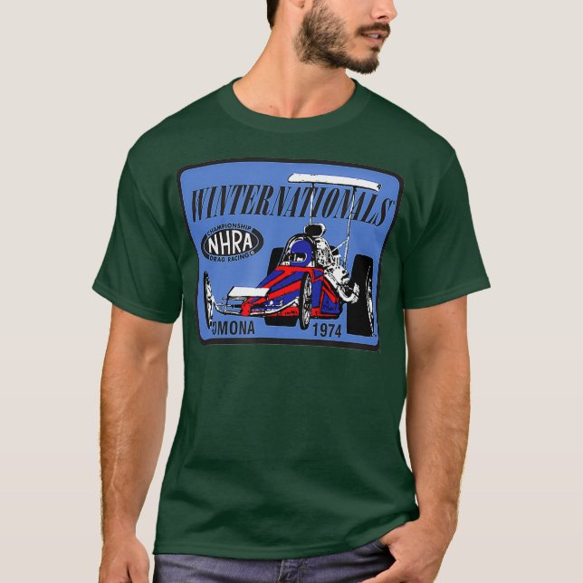 Camiseta Winternationals de NHRA 1974 (Anverso)