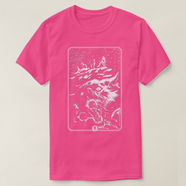 Camiseta Winters Lobos de la montaña de lobo de Bite gritan (Diseño del anverso)