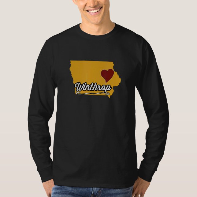 Camiseta Winthrop IOWA IA USA  Cute Souvenir Merch  US City (Anverso)