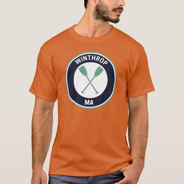 Camiseta Winthrop Massachusetts Antiguo (Anverso)